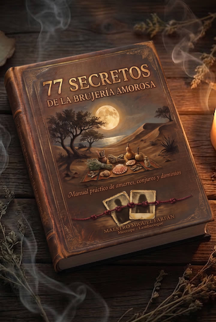 Mockup 3D del Libro 77 Secretos de la Brujería Amorosa